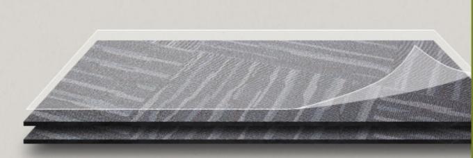 Rollo de la estera del piso del Pvc del efecto de la alfombra anti